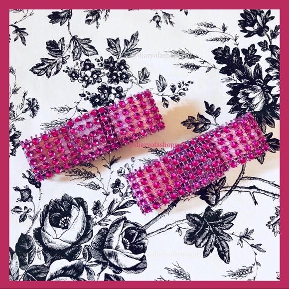 IHeartRibbows Accessories - Metallic Pink Shoe/Shirt Clips